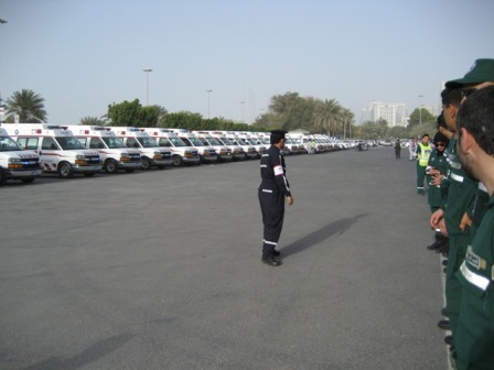 Police ambulances